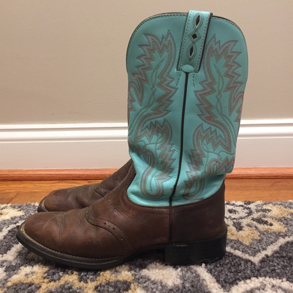 Justin Boots Shoes - Justin Boots Ladies Square Toe Cowboy Boots